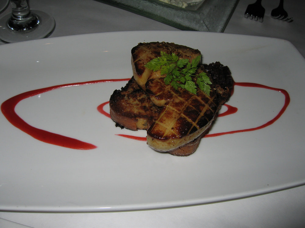 Escalope de foie gras de pato a la sartén