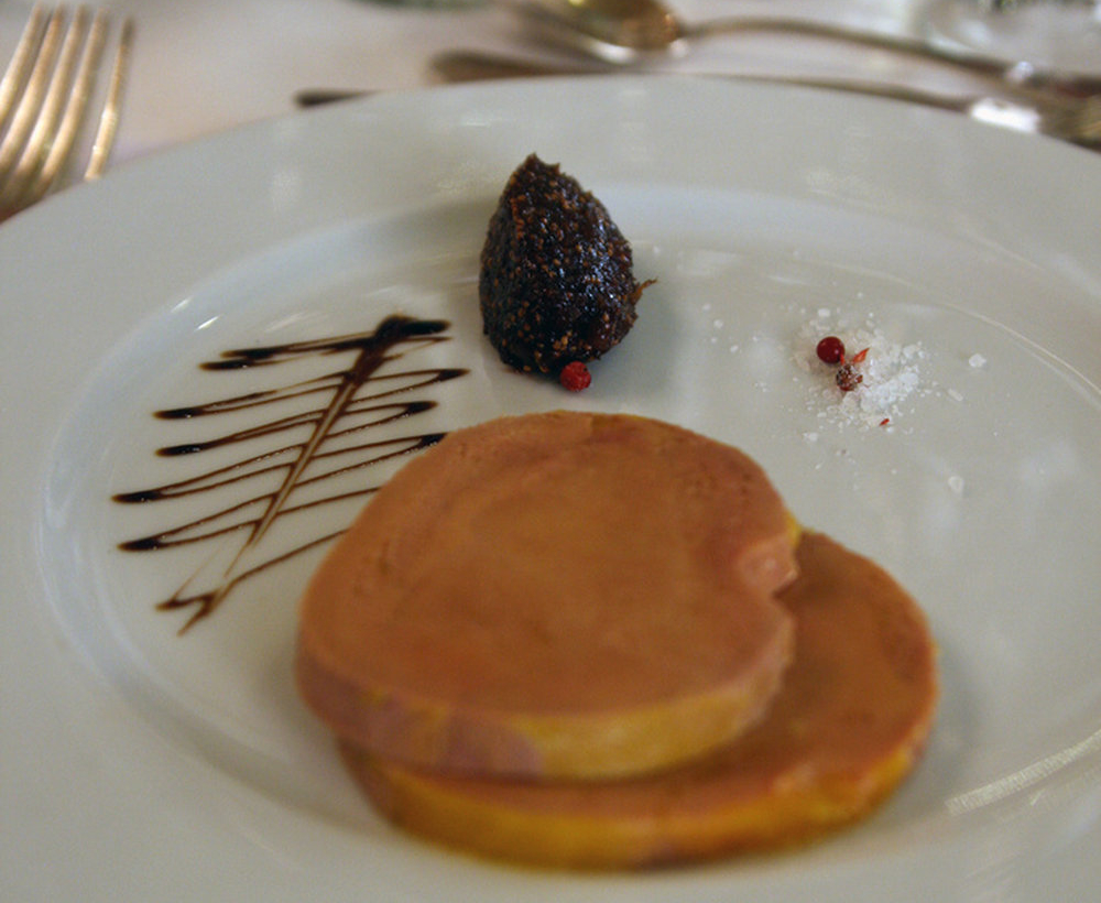 Foie gras d'oie aux figues