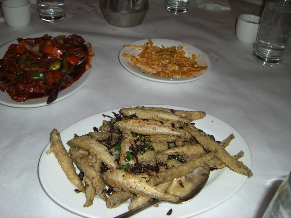 Fried gudgeon