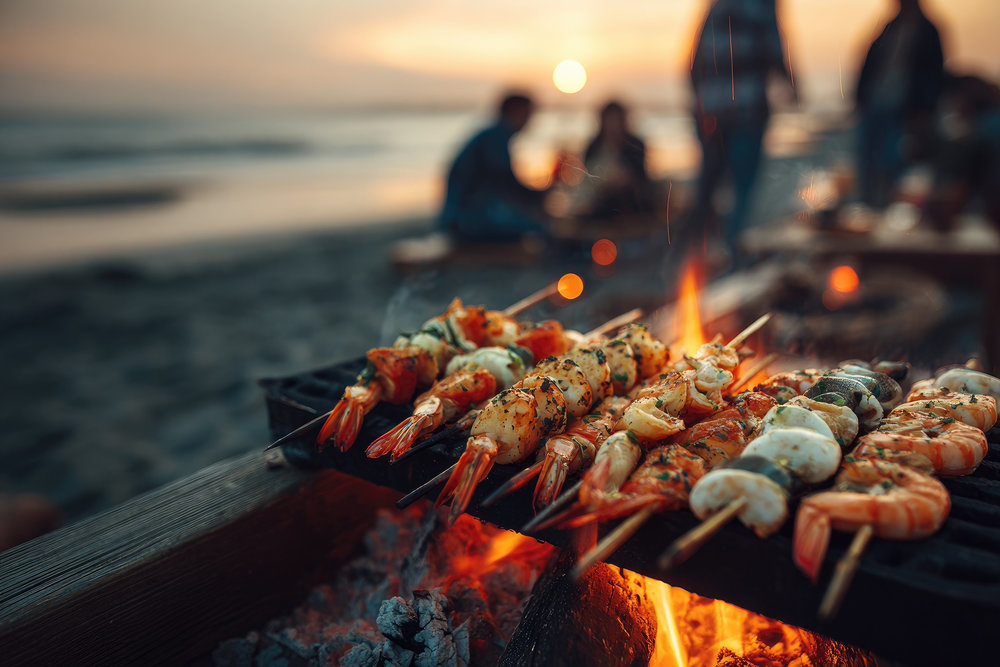 Brochette de langoustines