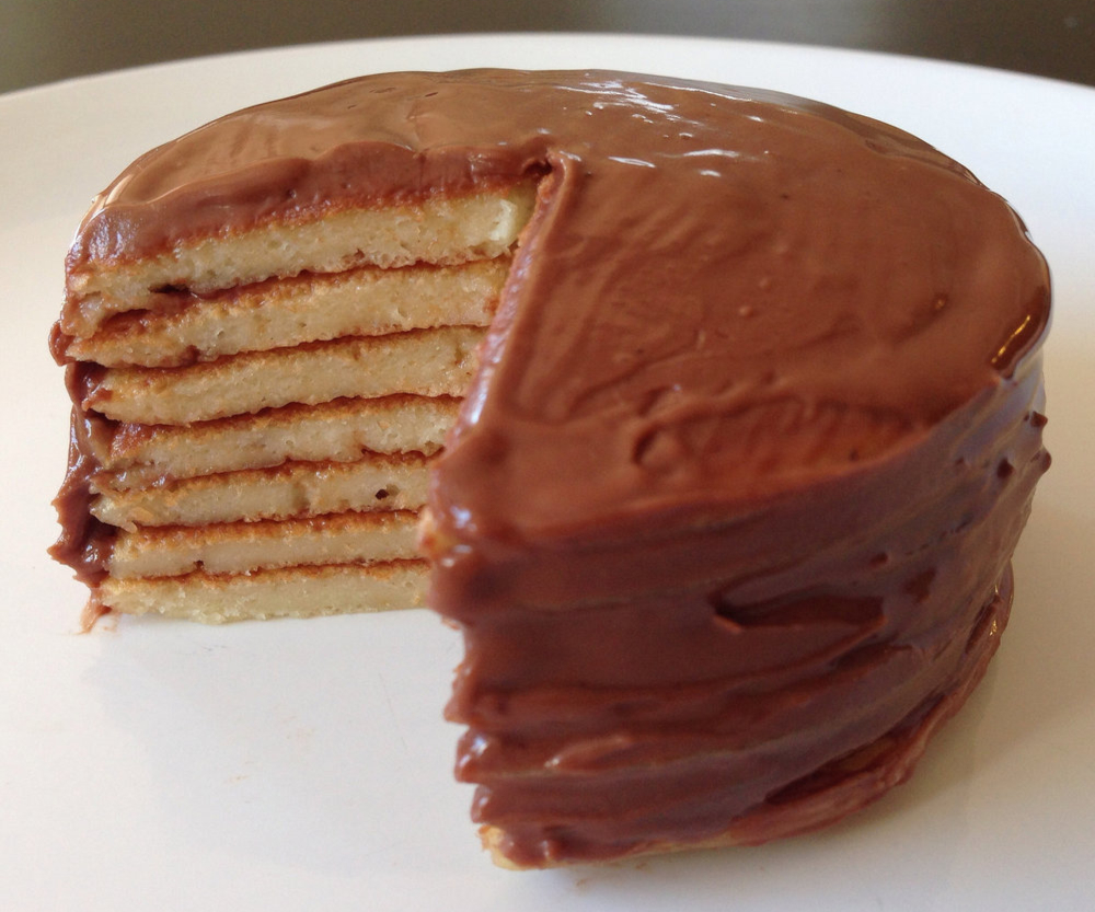 Gâteau de crêpes au chocolat
