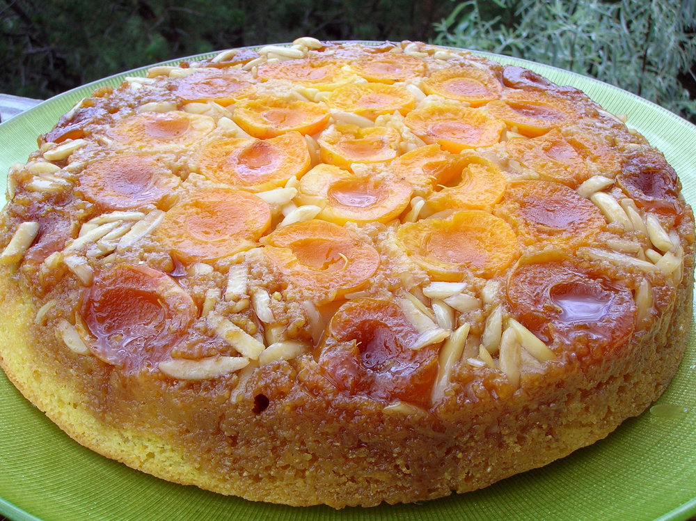 Gâteau renversé à l'abricot