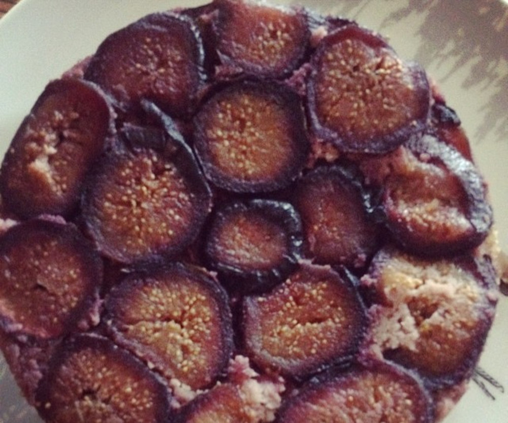 Gâteau renversé à la figue