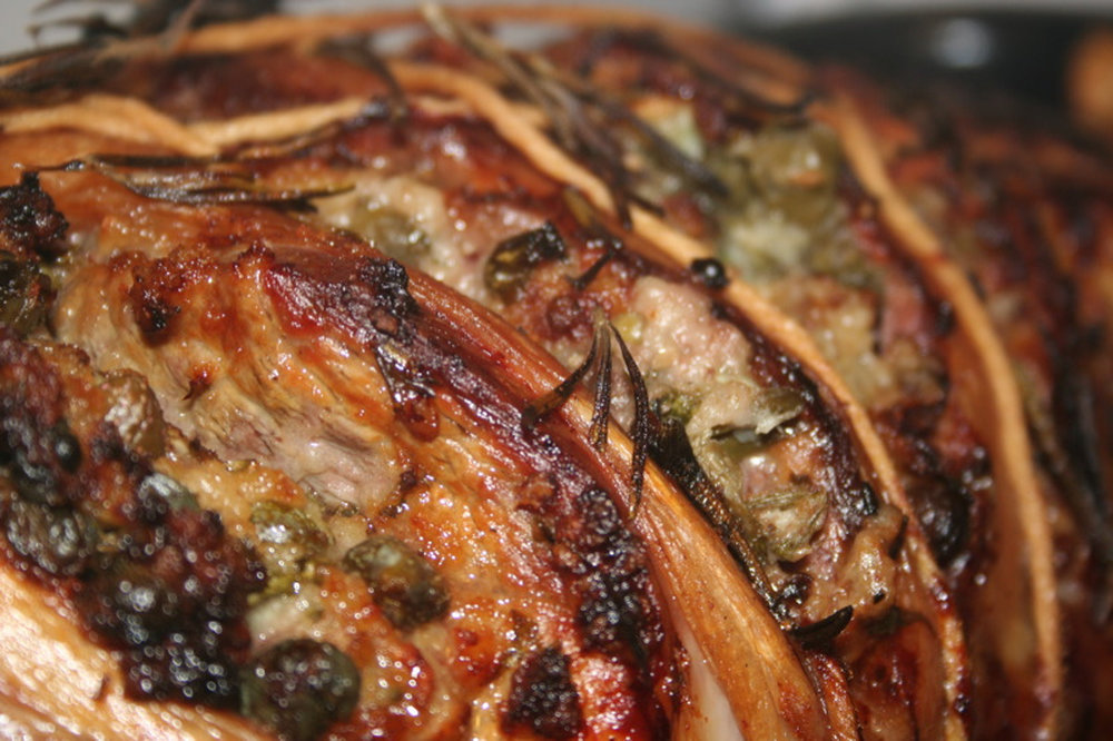 Gigot d'agneau rôti