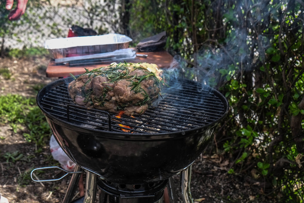 Gigot d'agneau grillé