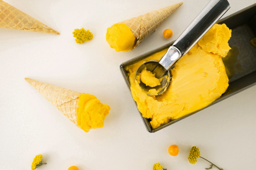 Glace au coing