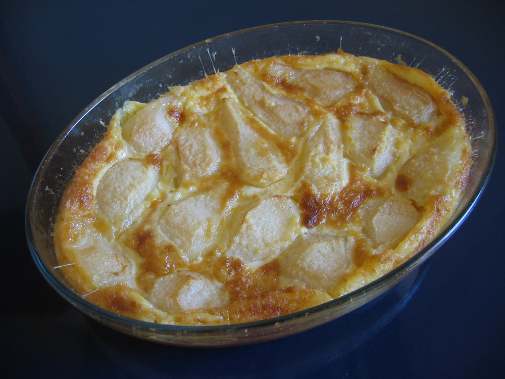 Pear gratin