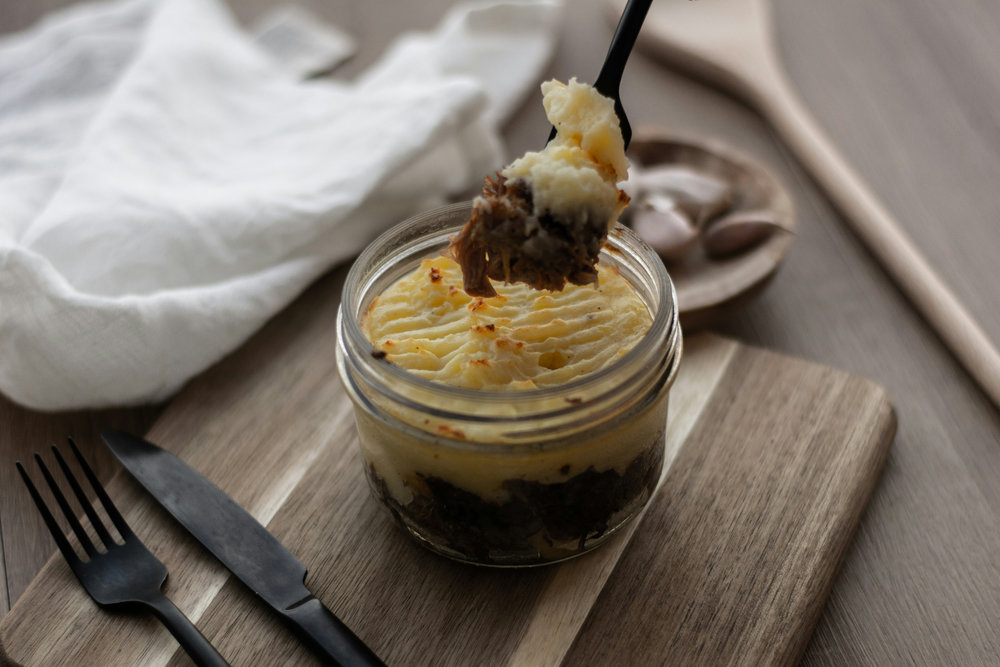 Hachis parmentier de joue de bœuf à la truffe noire