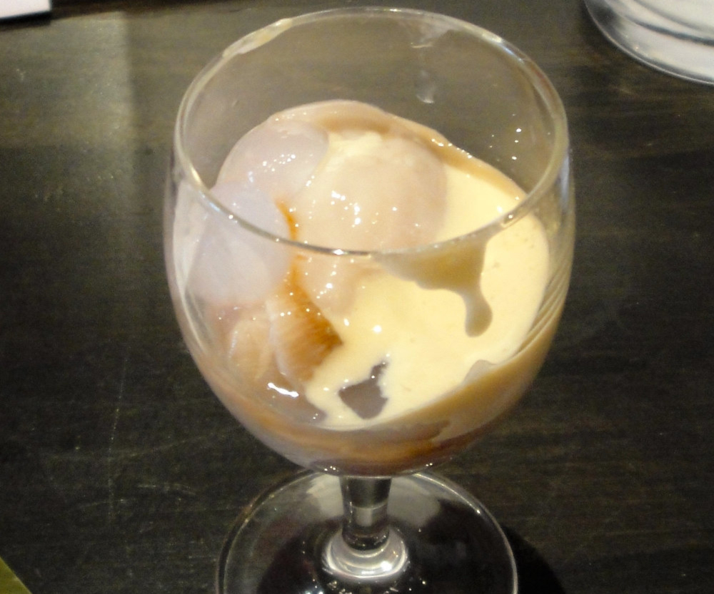 Oysters with zabaione