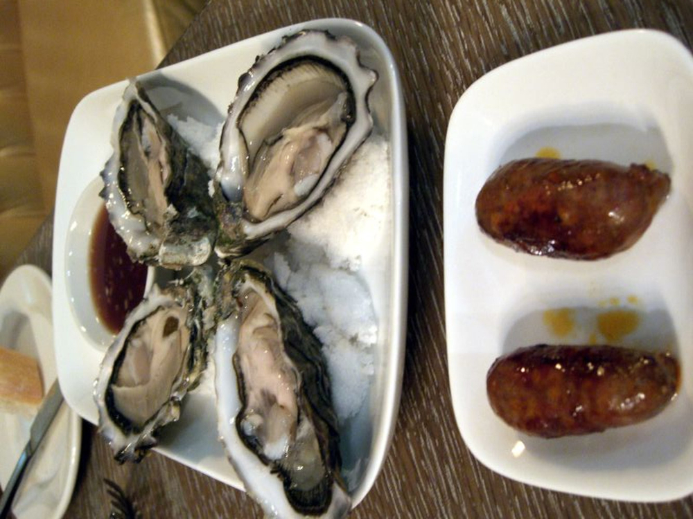 Huîtres et crépinettes