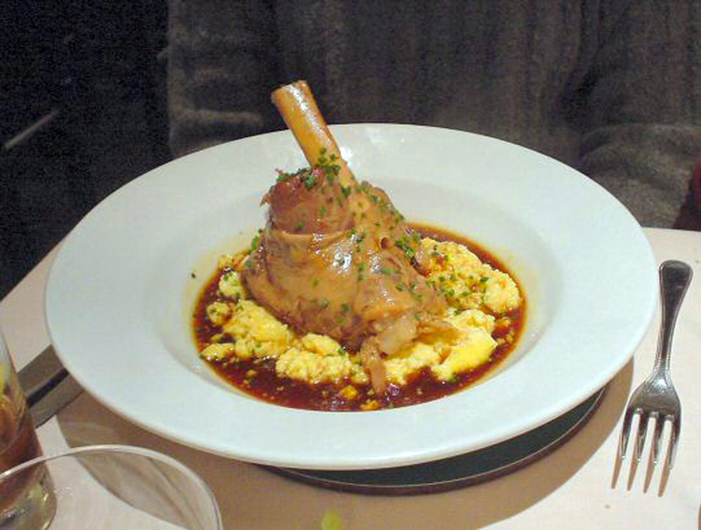 Braised lamb shank