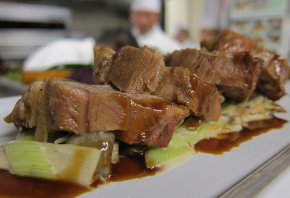 Jarret de veau aux légumes