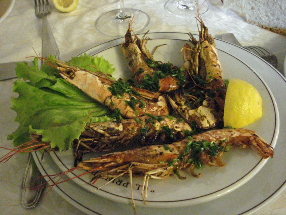 Grilled langoustine