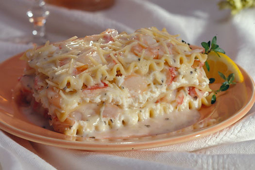 Lasagne con mariscos