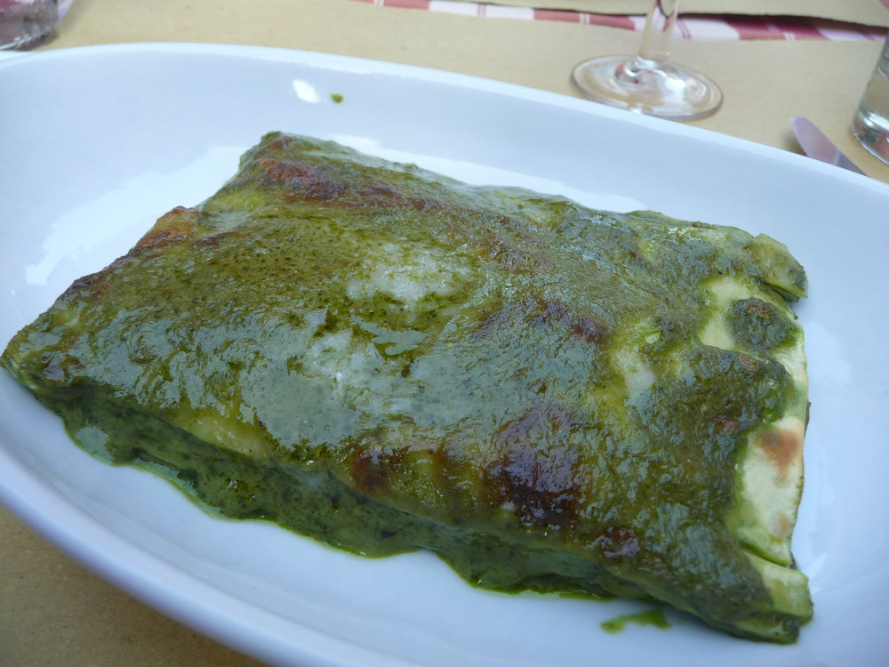 Pesto lasagne