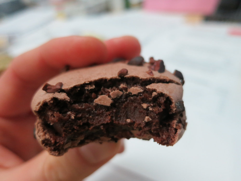 Chocolate macarons