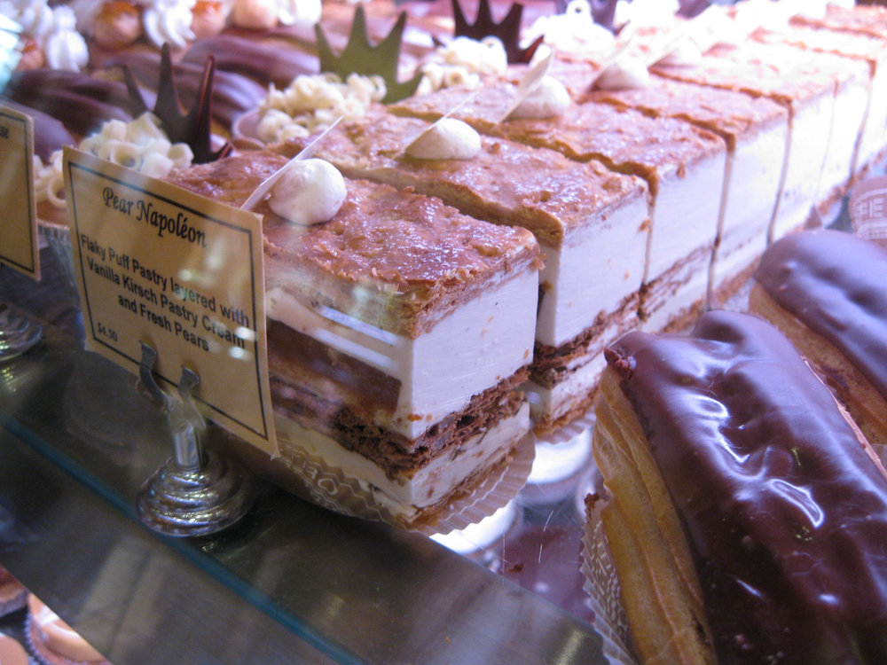 Mille-feuille aux poires caramélisées