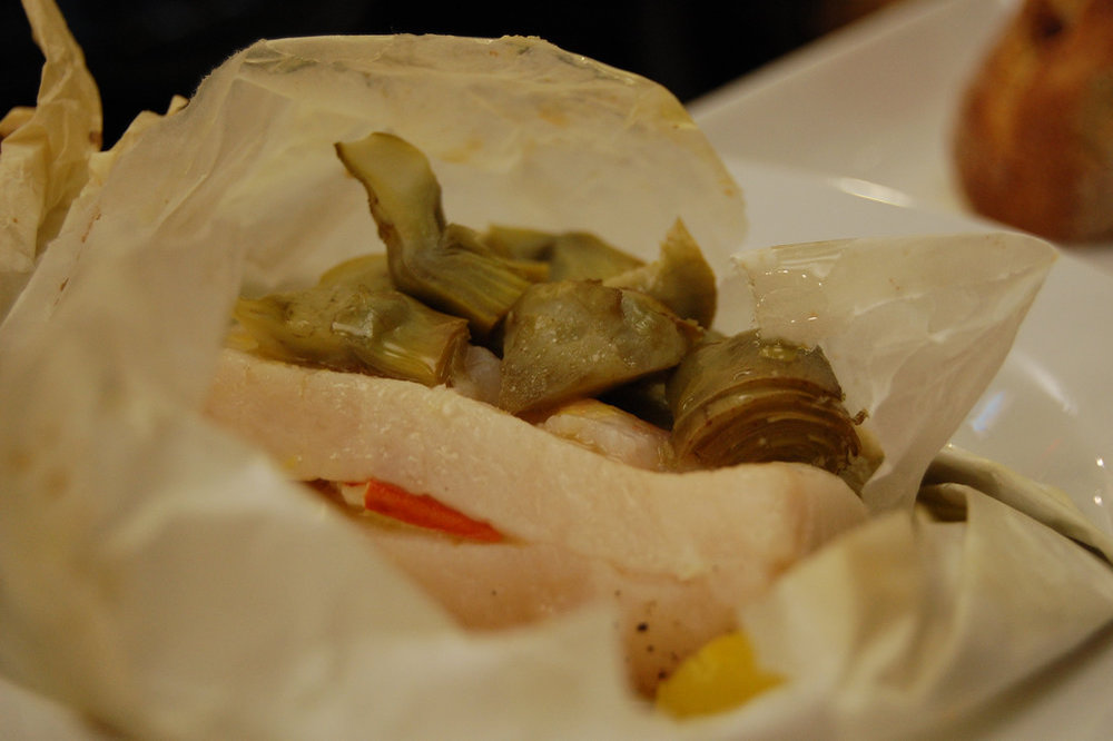 Bacalao en papillote