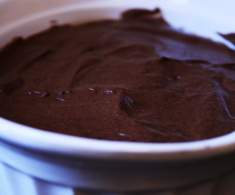 Mousse au chocolat amer à l'Armagnac