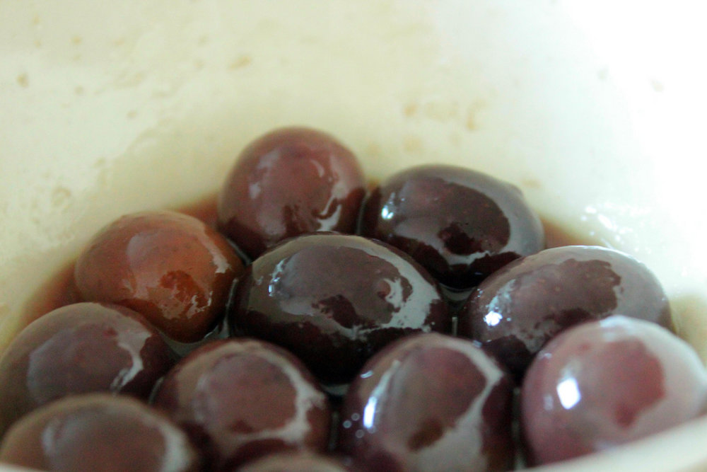 Aceitunas negras en salmuera