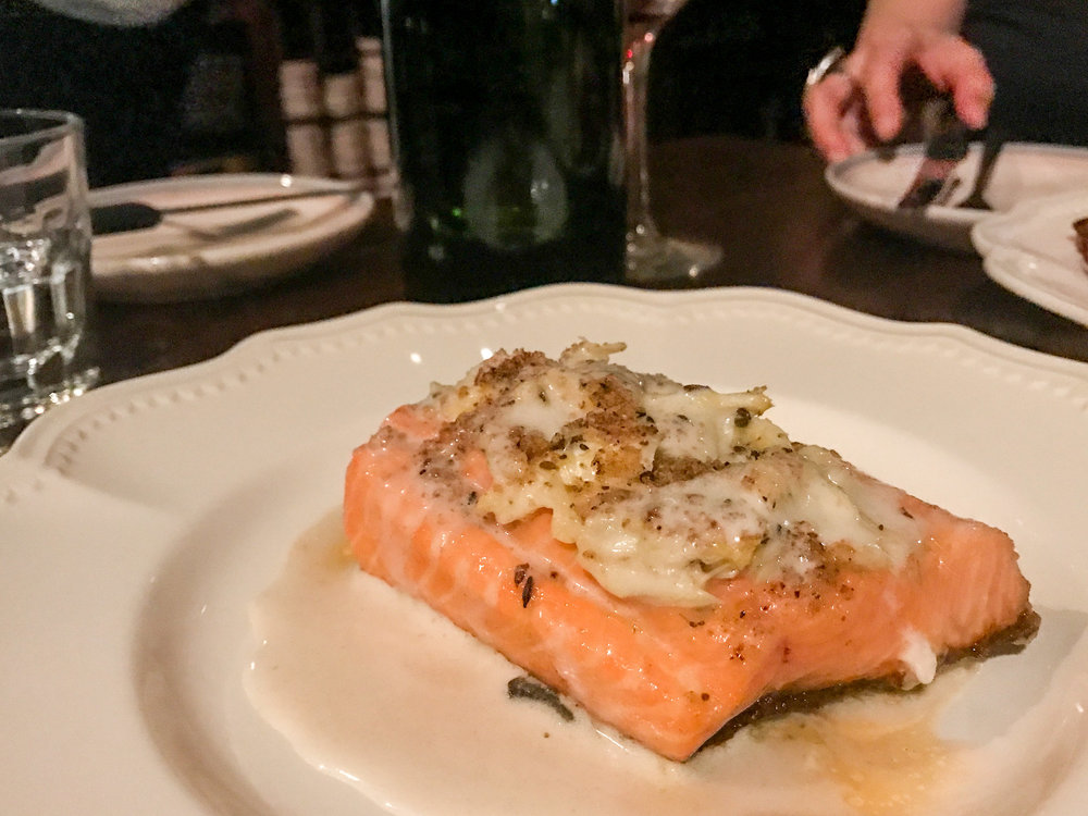 Artic char with beurre blanc sauce