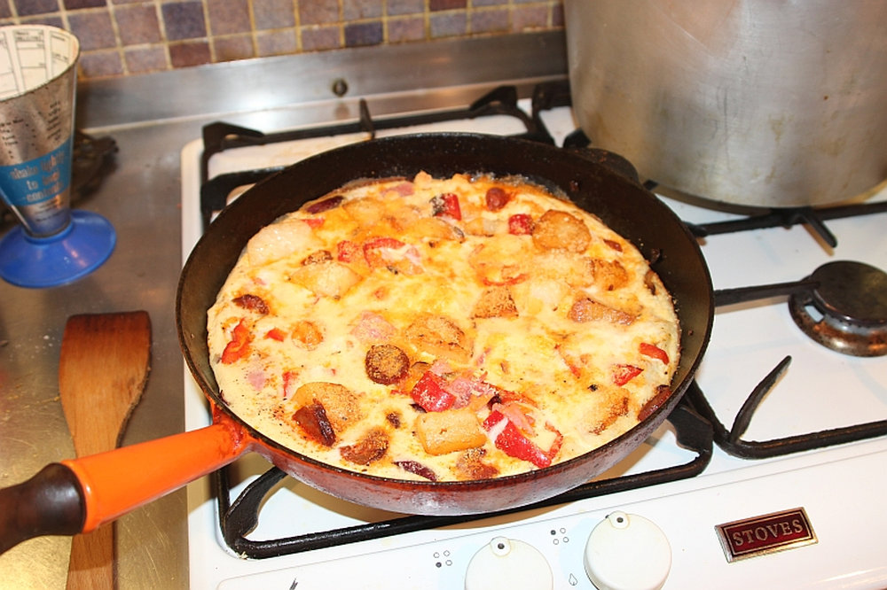 Chorizo omelette