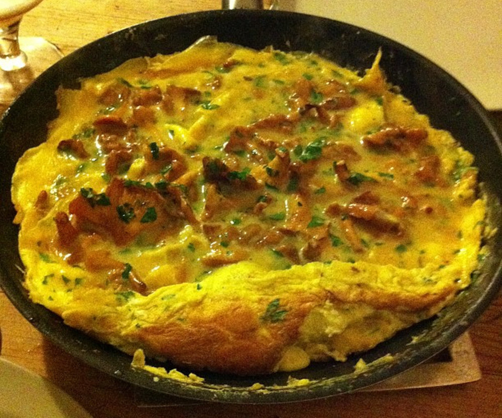 Omelette aux girolles