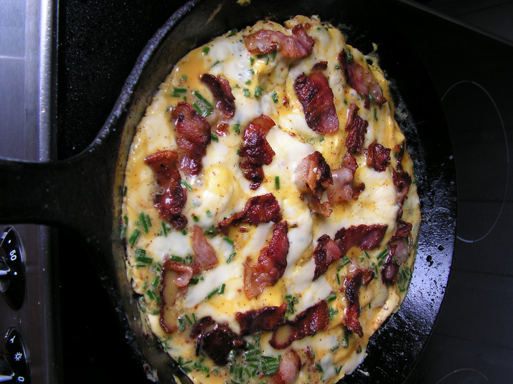 Bacon omelette