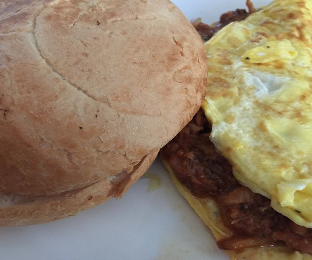 Omelette à la sardine