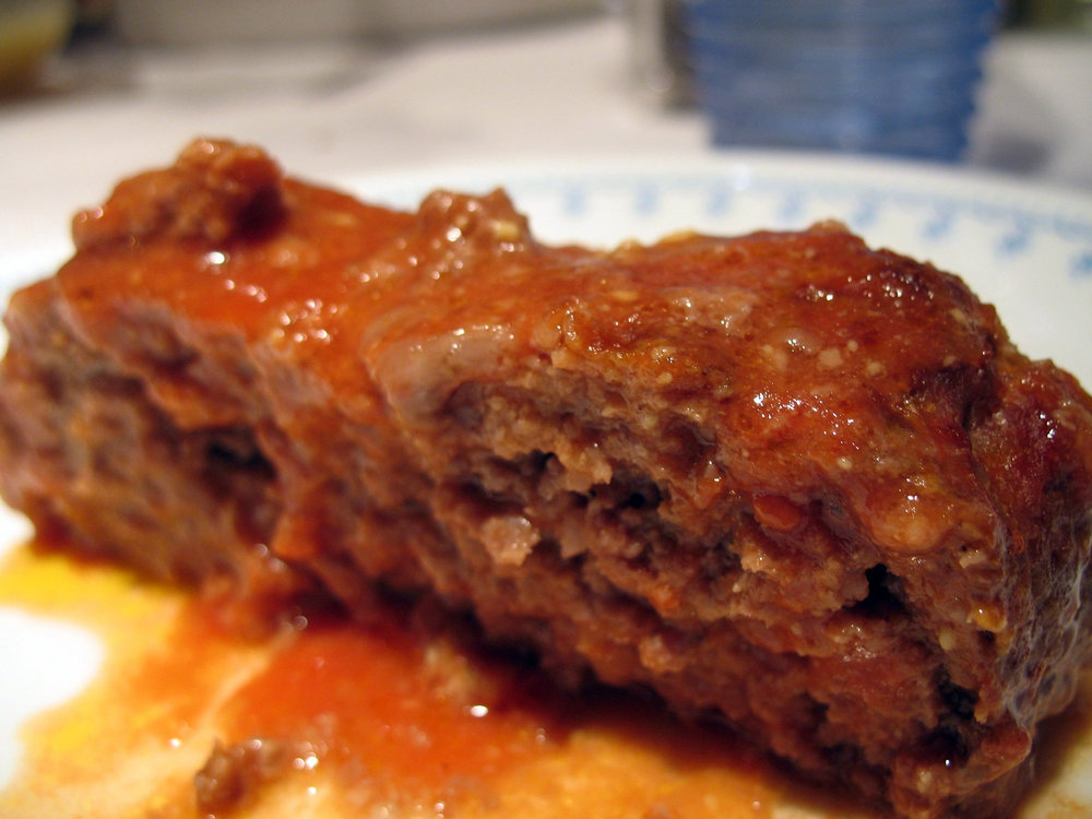 Meatloaf with tomato sauce