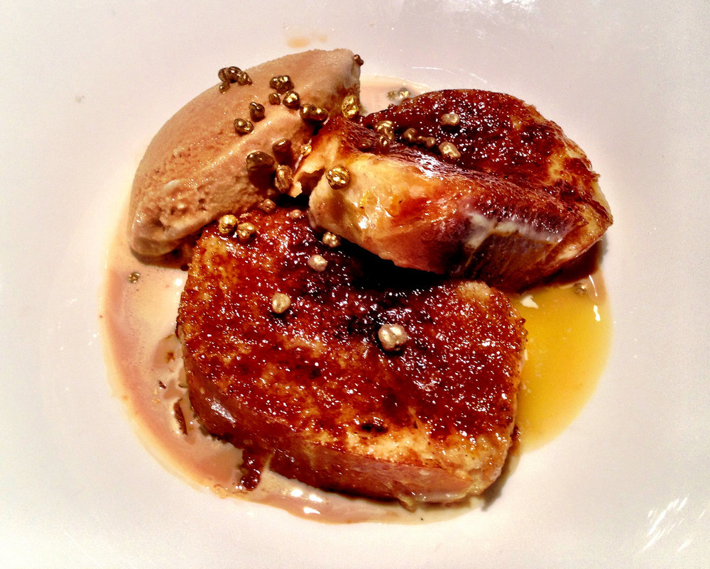 Pain perdu et sa glace au caramel
