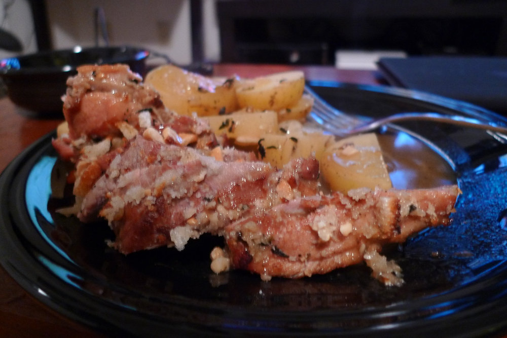 Braised pork shoulder