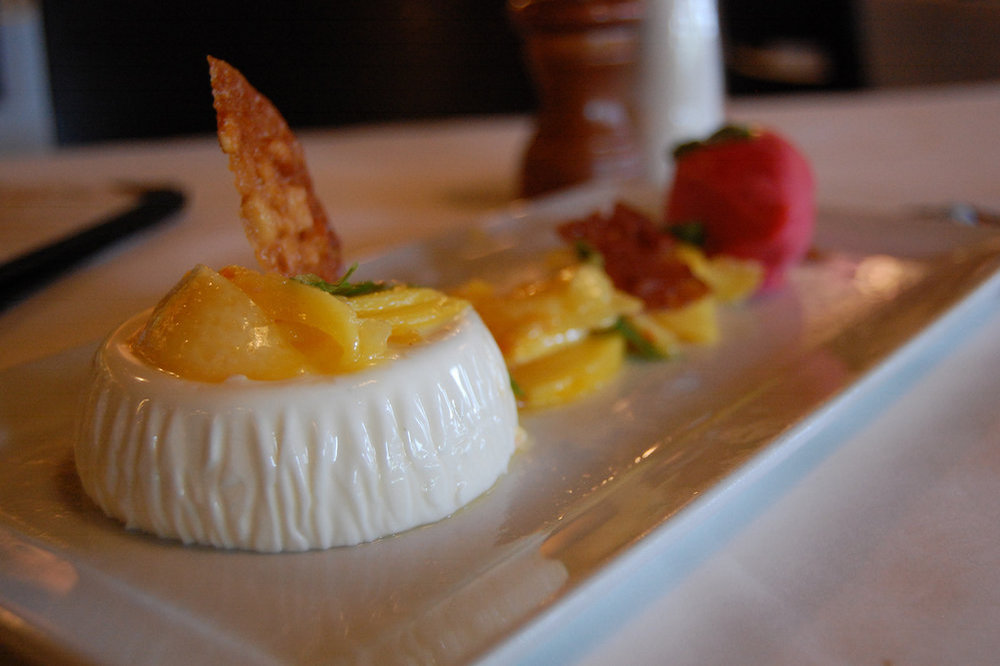Coconut panna cotta