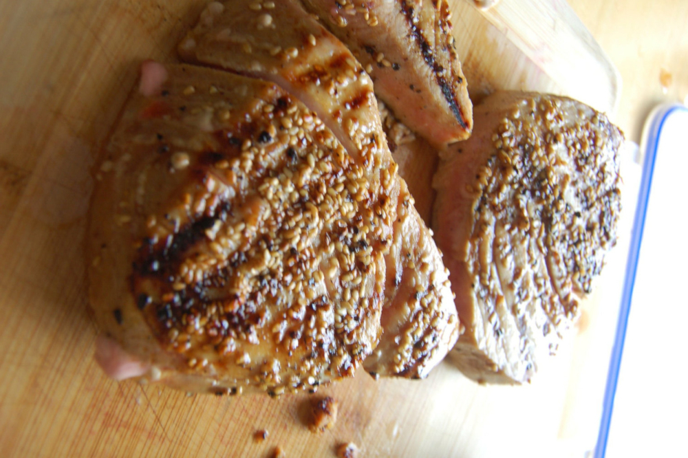 Pavé de atún a la parrilla