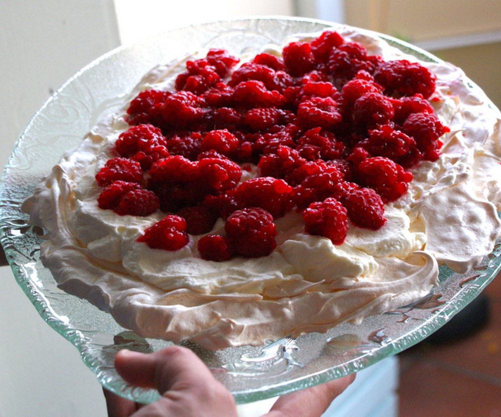 Pavlova à la framboise