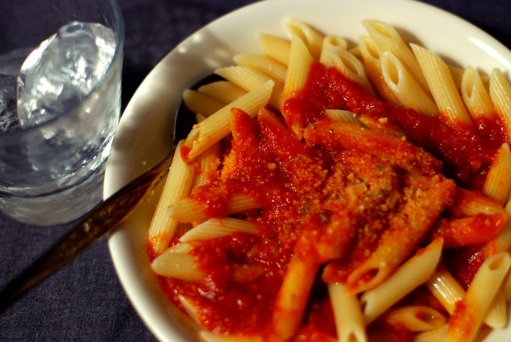Penne rigate sauce arrabiata
