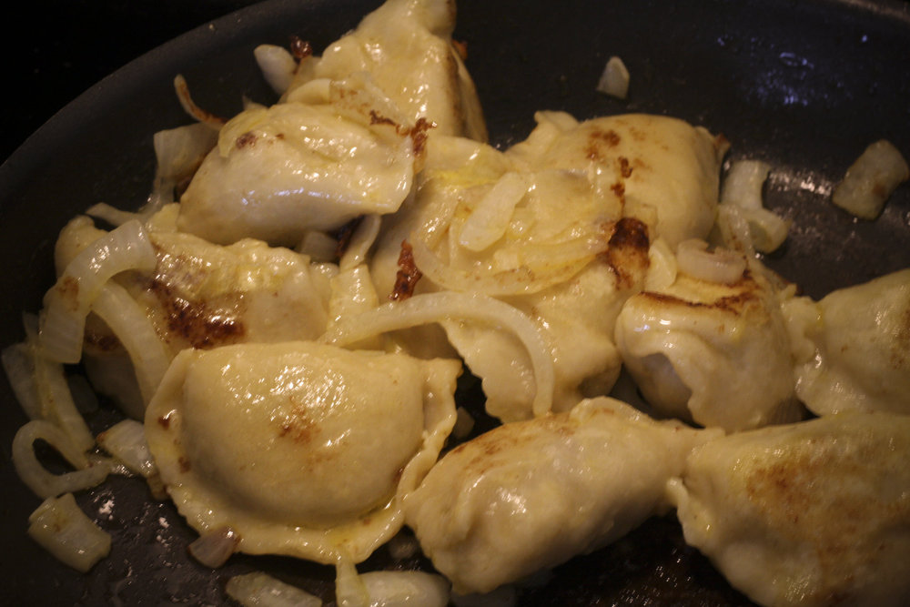 Pierogi au chou et aux champignons