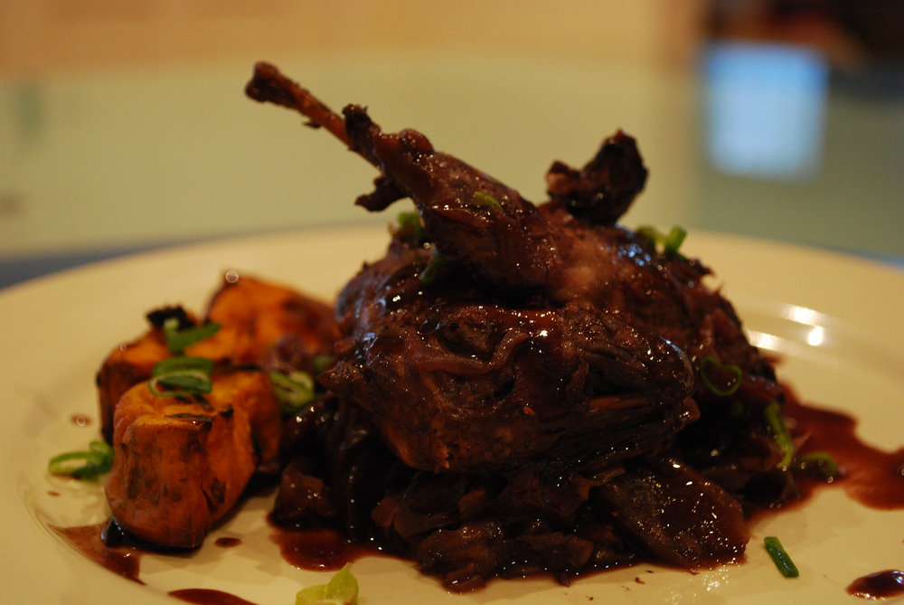 Braised squab