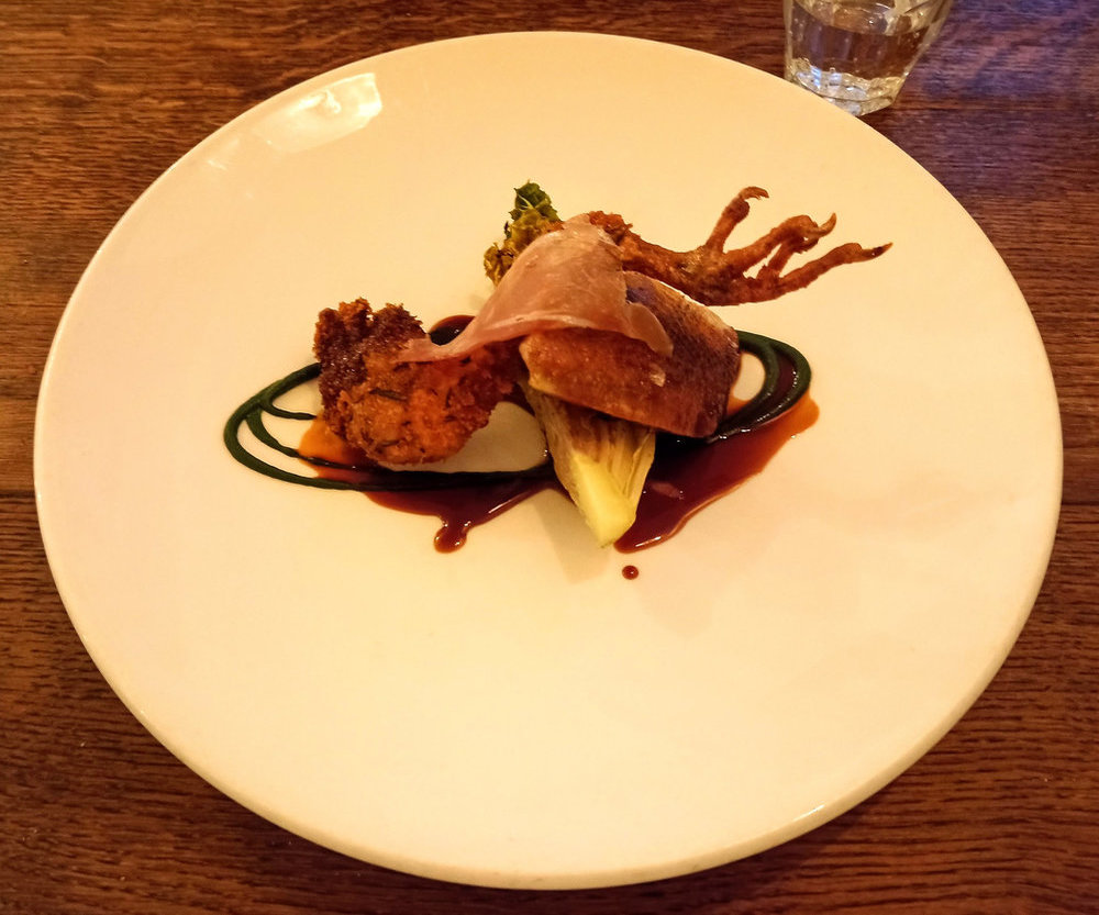 Braised pigeon with cabbage