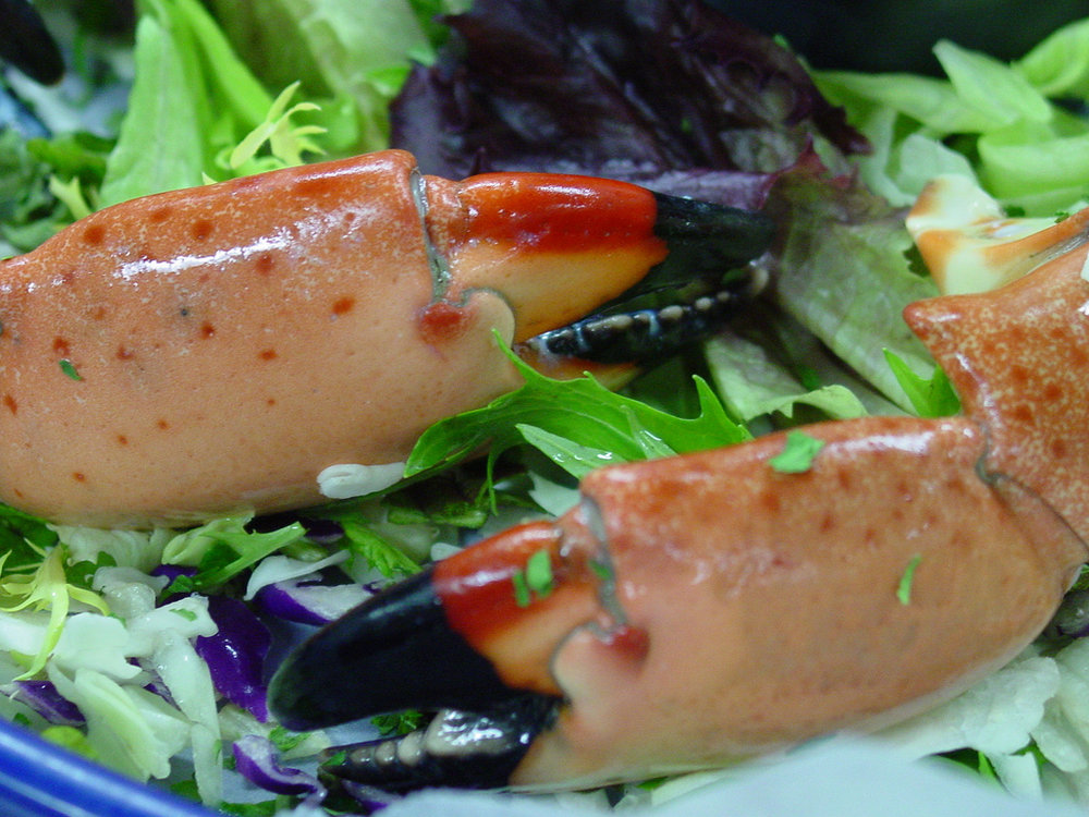 Crab claws with mayonnaise