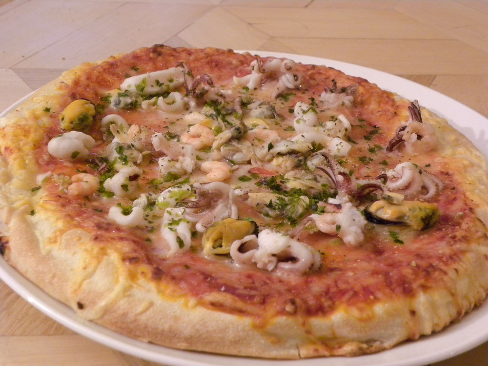 Pizza de mariscos
