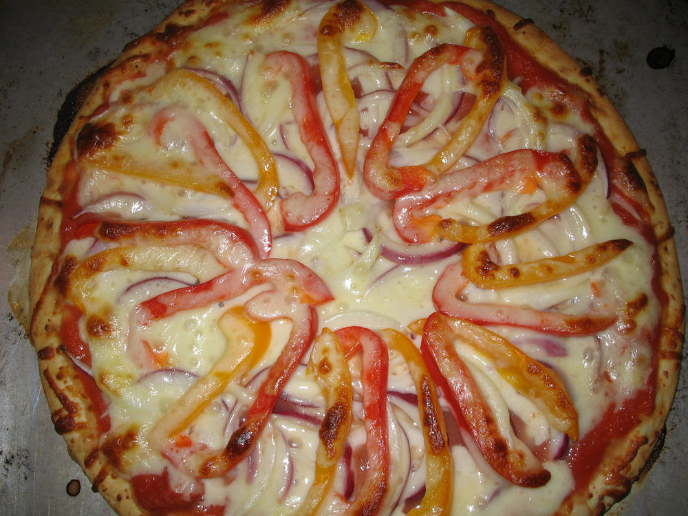 Pizza de pimientos