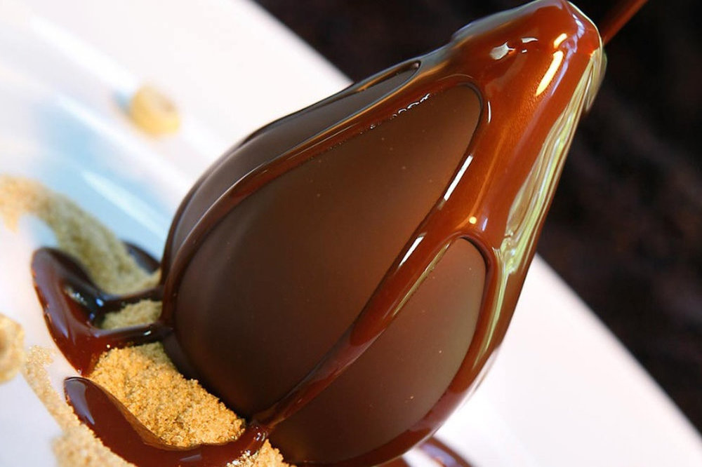 Pera al chocolate