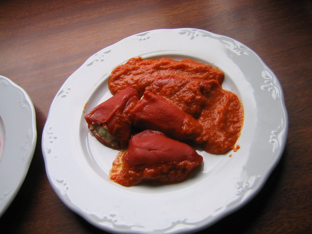 Pimientos del piquillo farcis à la morue