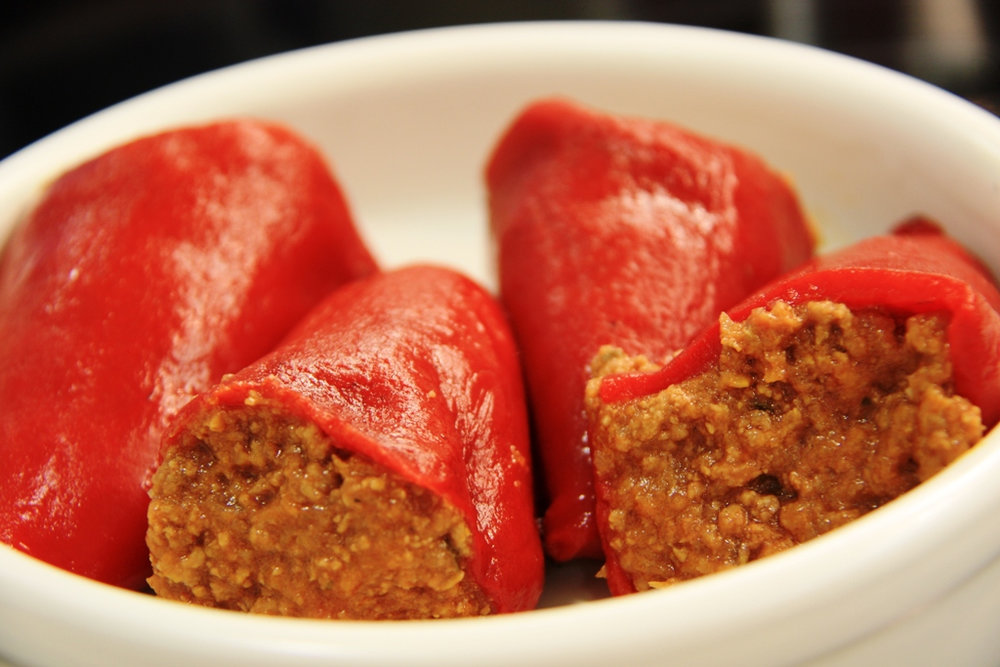 Pimientos del piquillo farcis à la viande