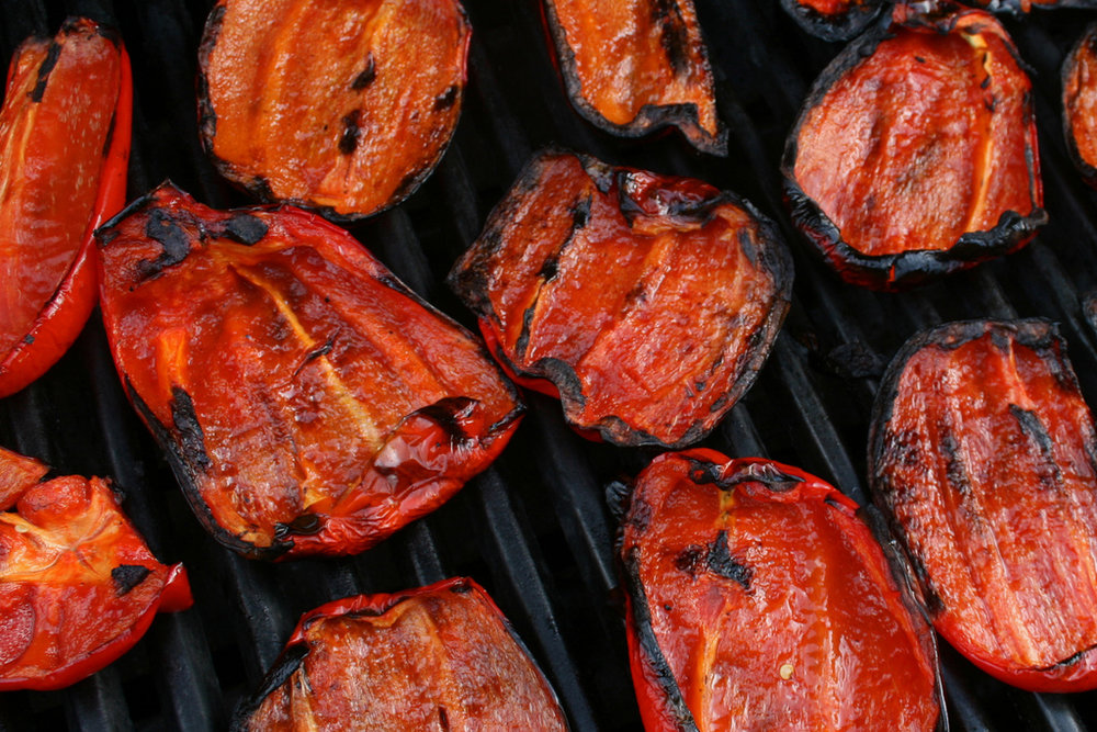 Salade de poivrons grillés
