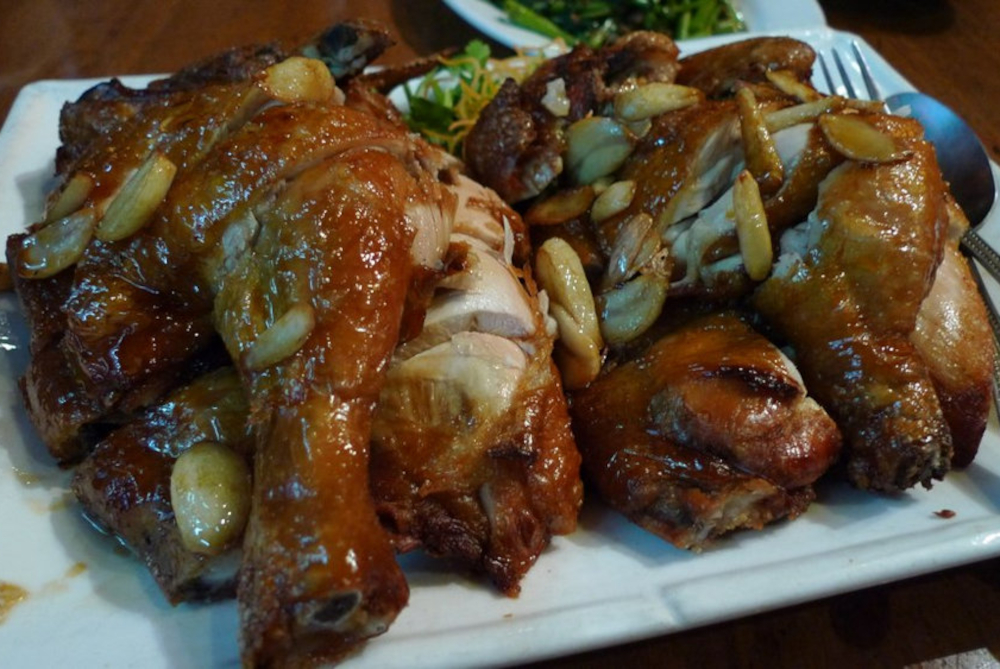 Poulet à l'ail