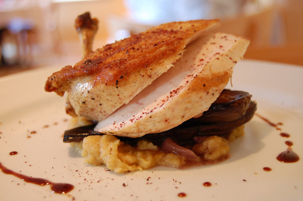 Chicken with eggplant