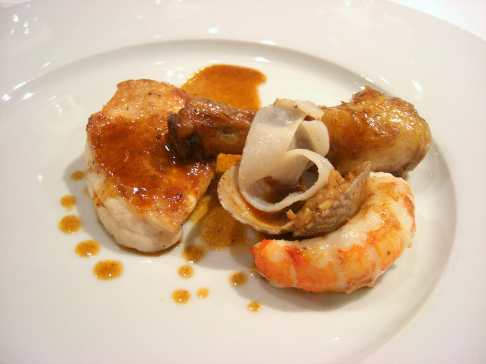 Poulet aux écrevisses