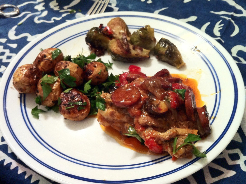 Basque-style chicken